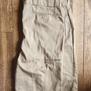 Dickies Khaki Work Pants with Logo Size 46